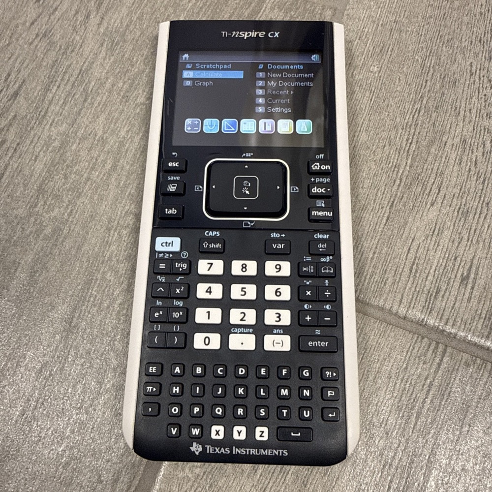 TI Nspire CX Color-Display Graphing Calculator WORKS! With Cable *NO Cover